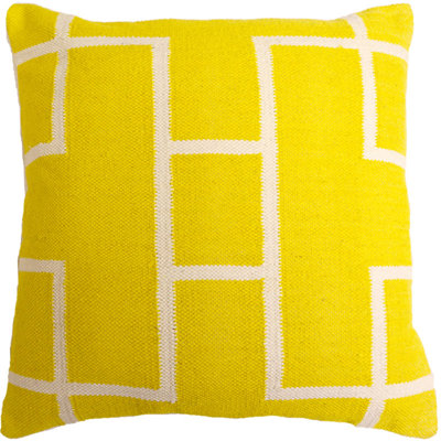 Tessera Woven Feather Down Fill Throw Pillow Cover with Insert
