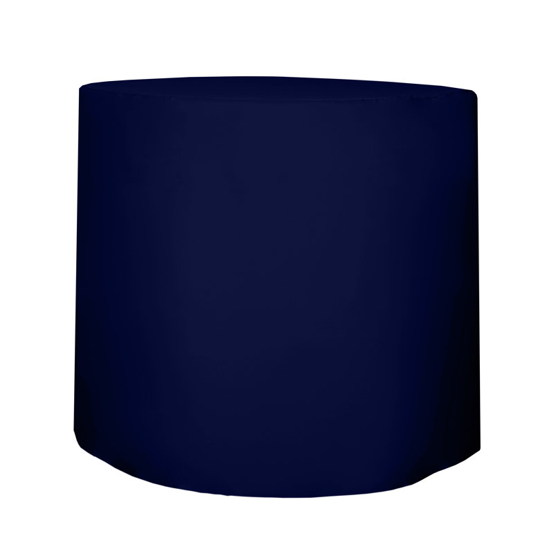 Javin Solid Color Round Tablecloth, Deep Royal Blue, 2