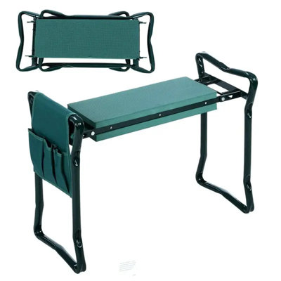 Coussin de jardin avec poches intégrées, 1 grand sac à outils et 1 petit sac à outils inclus, accessoires de jardinage intérieur et extérieur; avec siège à genoux inclus