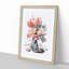 Glass Vase with Flowers by Johan Teyler - Picture Frame Painting Print-55608670-55608671