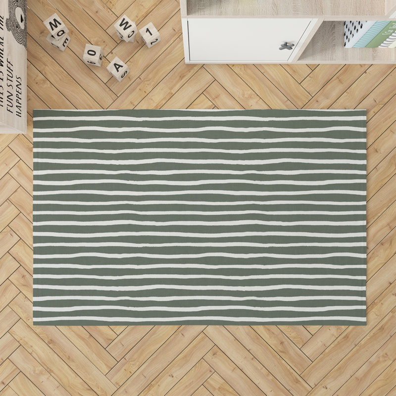 Spinal Row Kids Play Mat, Chimichurri/Green, Rectangle 2' x 3'