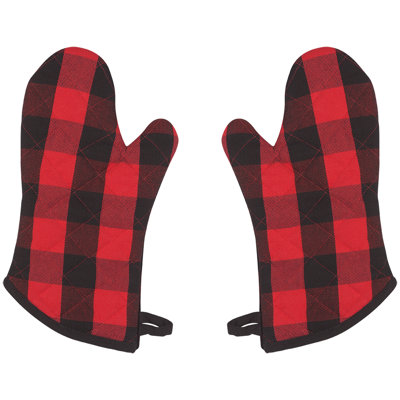Now Designs Plaid Cotton Oven Mitt