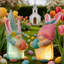 2 pièces de gnome de Pâques sans visage, 11,8 po de lapin incandescent tenant des œufs, décoration de fête (ensemble de 2)