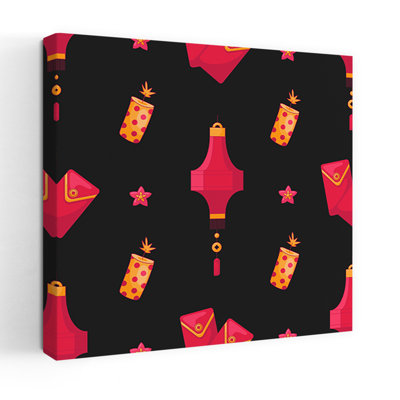 Motif de nouvel an lunaire, fleur traditionnelle