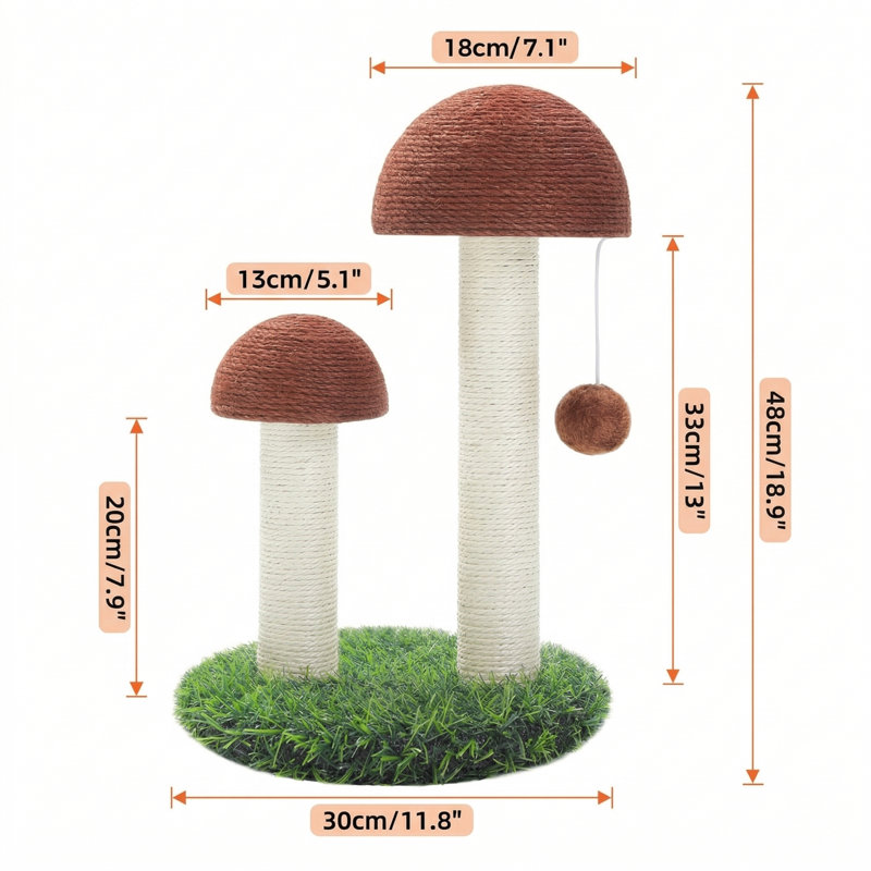 Poteau à griffer Mushroom