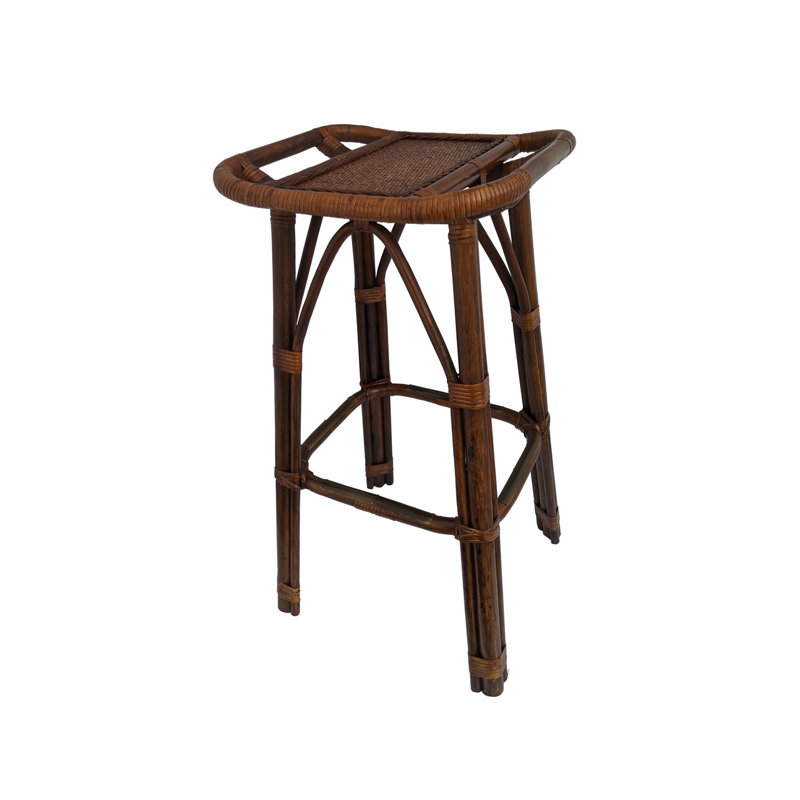  Oriental Rattan Backless Bar Stool Counter Height