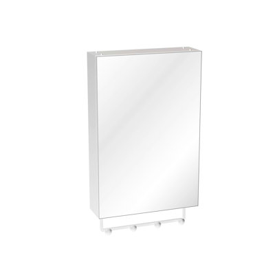 16'' X 24'' Wall Mounted Silver Bathroom Mirror With Storage, Large - Capacity Compartments, Wear & Corrosion Material Aluminum Framework Medicine Cabinet, Adjustable Shelves, Silent Hinges, Easy