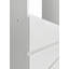 Garde-robe en bois blanc 32 po avec deux tringles Prosper