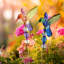 Piquet de jardin colibri