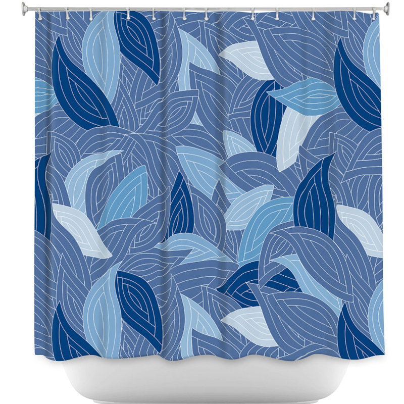 Rideau de douche simple leaves