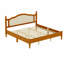 Lit plateforme en bois avec tête de lit, cadre de lit avec sommier à lattes en bois, cadre de lit pour chambre à coucher