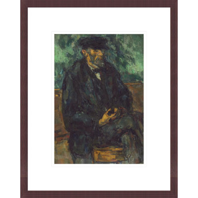 «The Gardener Vallier» par Paul Cézanne, impression giclée encadrée