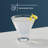 JoyJolt Afina Stemless Martini Glasses, 8oz.