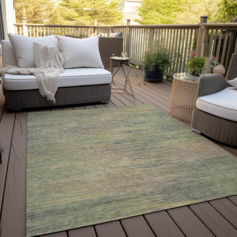  Tapis de porte d'extérieur antidérapant Malchow, Rectangulaire 3 pi x 5 pi
