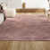 Auldridge Solid Low-Pile Pink Rug