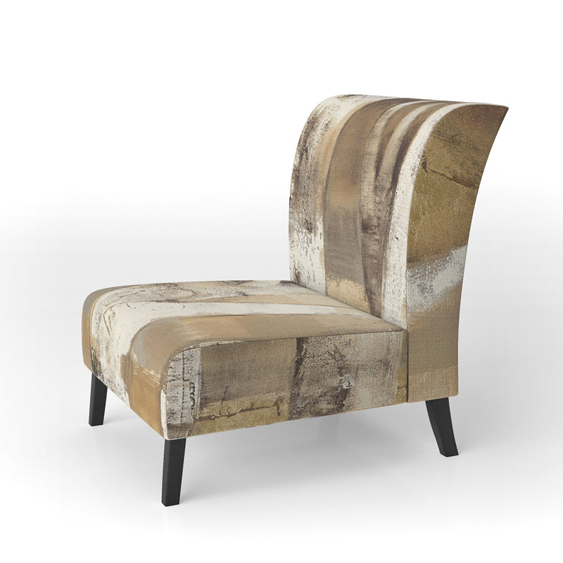 Natural Birch Forest I - Traditional Upholstered Slipper Chair