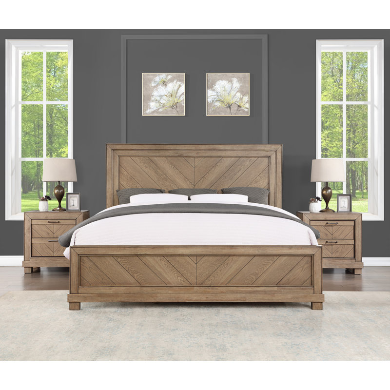Altha Standard Bed, Brown, King