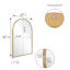 Miroir d'appoint arqué, salon, chambre à coucher, meuble-lavabo, ensemble de 2, 589960-801757551-801757550