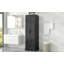 Armoire de rangement avec deux portes pour salle de bain, bureau, tablette réglable, panneau de fibres à densité moyenne-1438417522