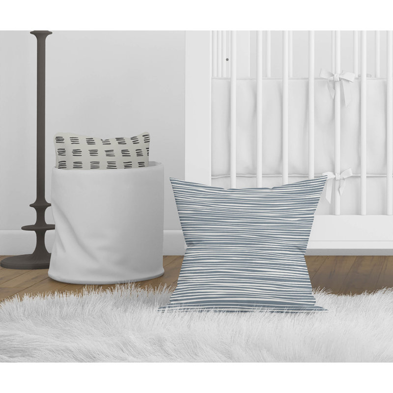 Coussin Thick N Thin, Bleu, H 20 po x l 20 po