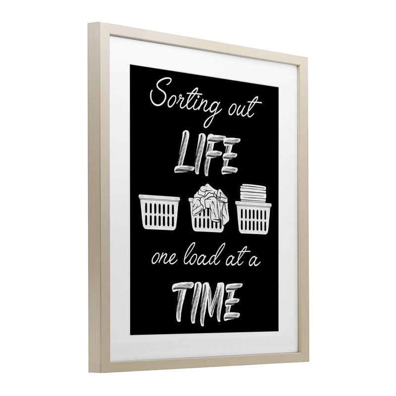 «Sorting Out Life Laundry», reproduction encadrée sous verre, conception de Marcus Prime, H 16 po x l 13 po