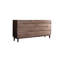 Commode de style simple en noyer noir à 8 tiroirs