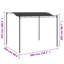 Tristam Sunshade Awning 3x2,4 m Anthracite