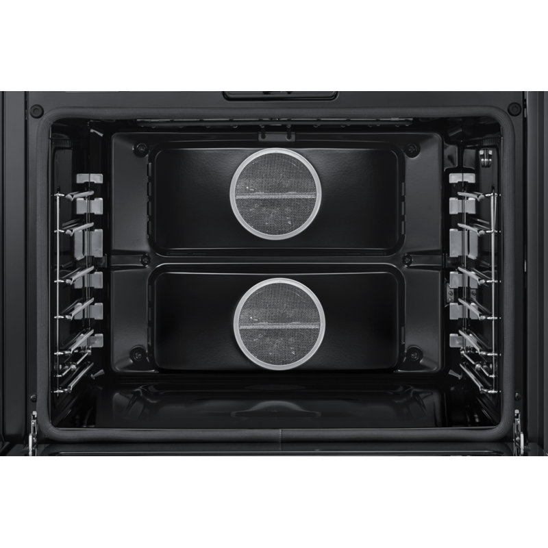 48" Dual-Fuel Steam 6 Burner Range with Embedded Griddle, Graphite Stainless