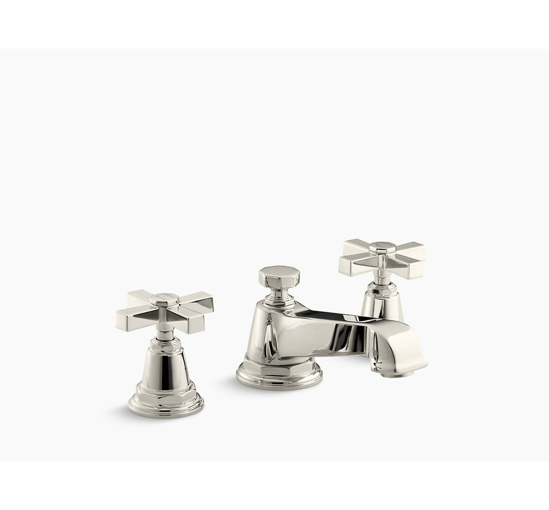 Pinstripe® Pure Widespread Bathroom Sink Faucet with Cross Handles Kohler 