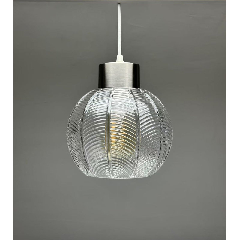1 - Light Natural Pendant, Silver, Clear