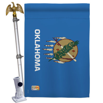 Double Sided 40'' H x 28'' W Polyester Flag Set