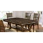 Table de salle à manger moderne moderne en noyer antique avec tablette inférieure ouverte 1pc