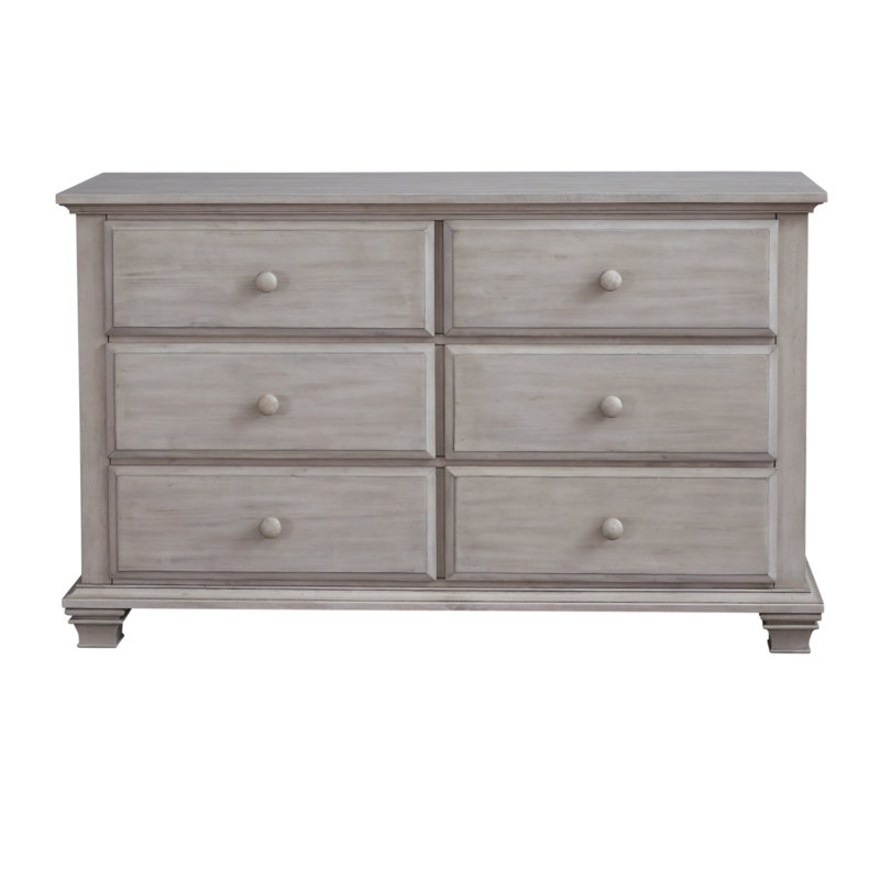 Kenilworth 6 Drawer Dresser, Stone Wash