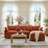 Chenille Modular L-Shaped Sectional Sofa - 3-Seater Comfy Cloud Couch Set with Movable Ottoman, DIY Combination for Living Room-1559753775-1553250544