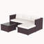 Ensemble de conversation pour 4 personnes avec coussins