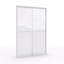Porte de douche coulissante double 72 po H - Conception semi-sans cadre avec porte coulissante coulissante pour salle de bain avec verre trempé 1/4 po (6 mm)-122071555