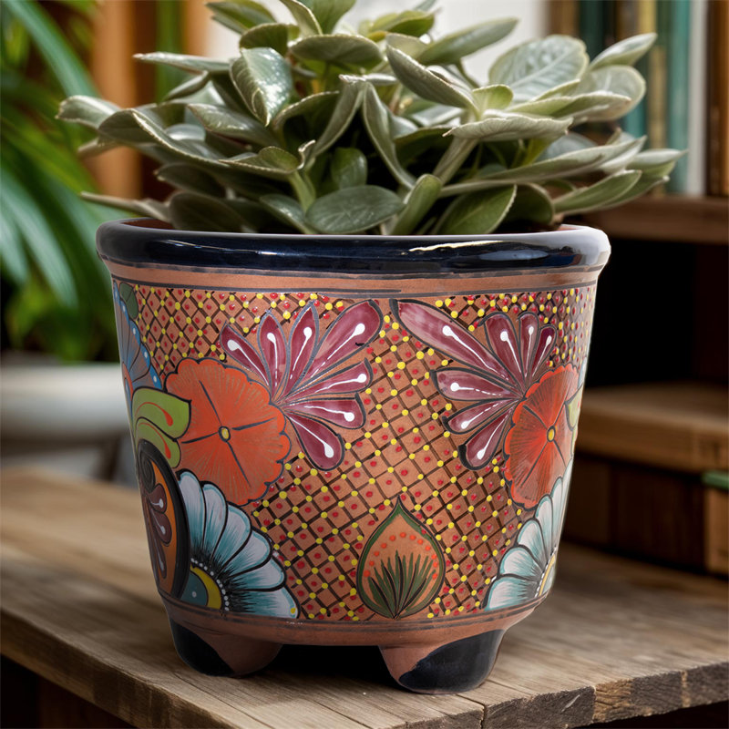 Pot à fleurs en terre cuite Desert Bloom Talavera