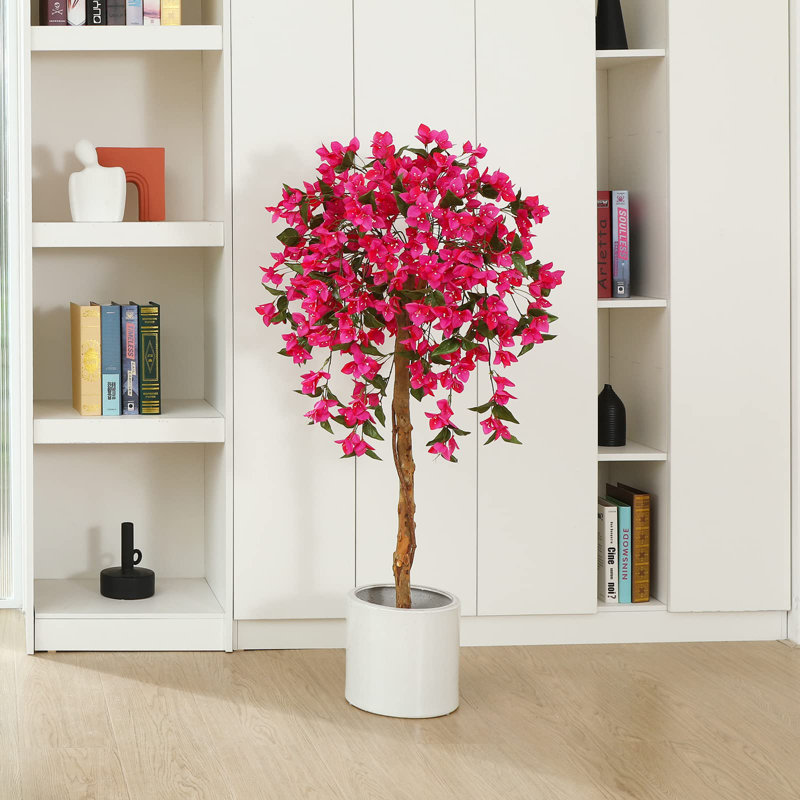 Rotonya Faux Tree, 120cm H x 15.5cm W x 15.5cm D