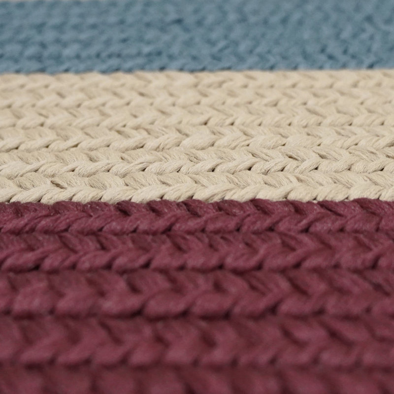 Tapis intérieur / extérieur rond en polypropylène tissé à la machine, Rond 11 pi