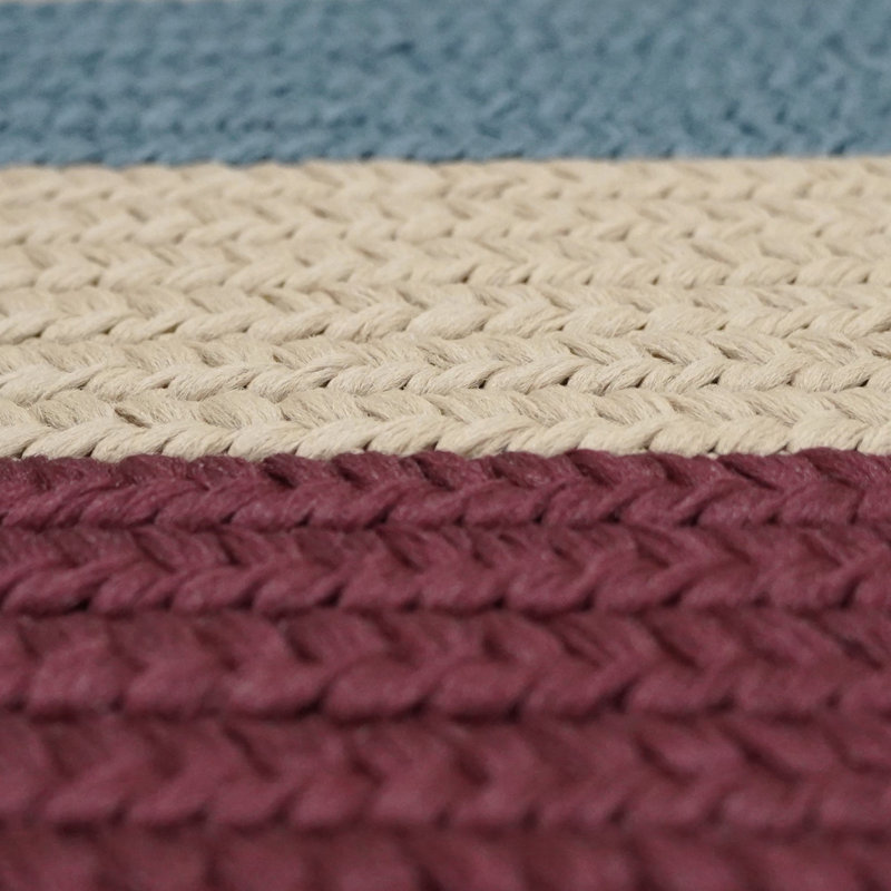 Tapis intérieur / extérieur rond en polypropylène tissé à la machine, Rond 12 pi