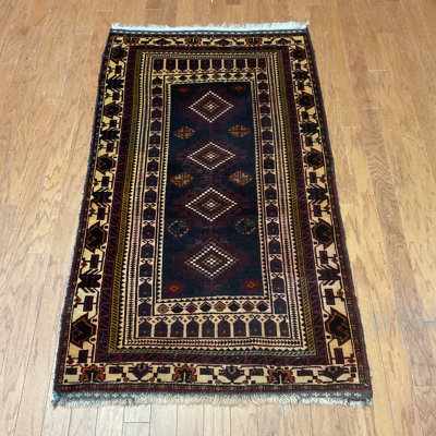 Tapis en laine Balouchi fait à la main