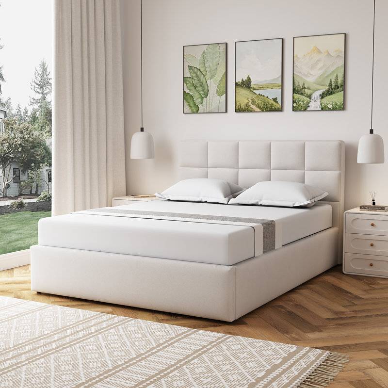 Upholstered Ottoman Storage Bed, King (5')