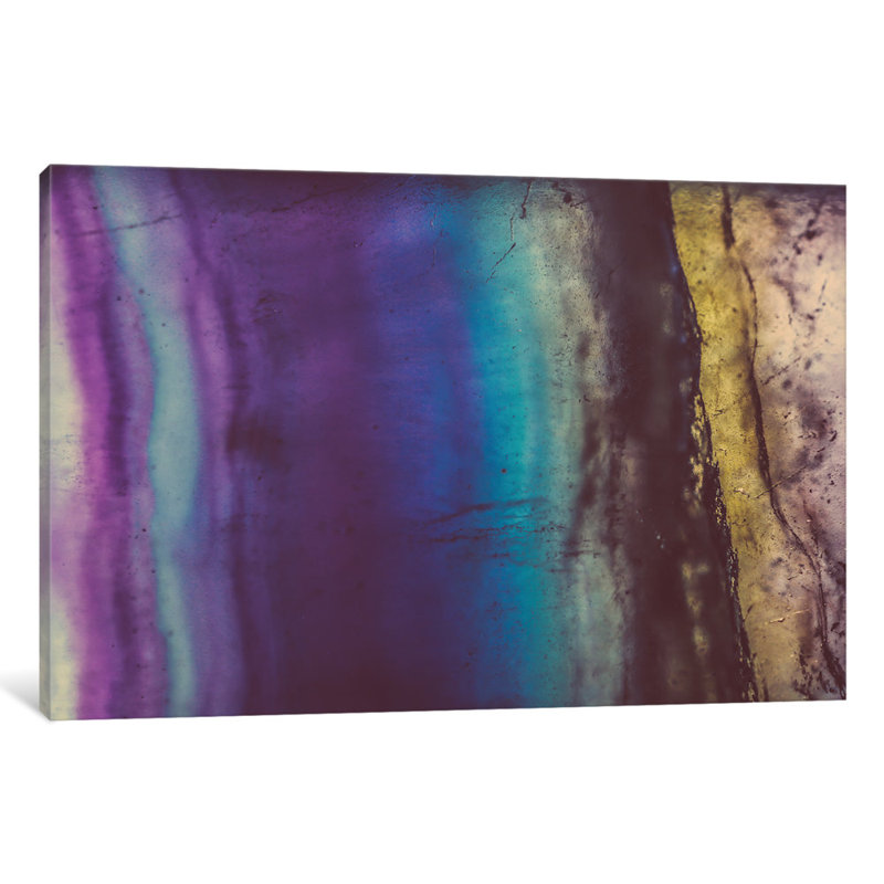 « blue mauve fluorite », impression, H 12 po x l 18 po x P 1,5 po, Toile