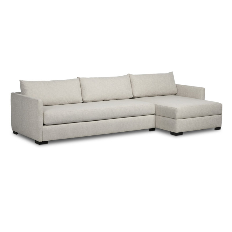 Wickham Chaise Sectional, 35" H x 126.5" W x 61" D, Left Arm Facing