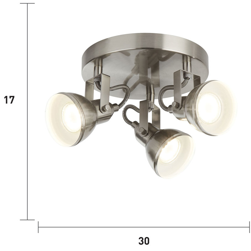 Colesville Spotlight, Satin Silver