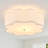 Modern Drum Linen Semi Flush Mount Ceiling Light Fixture-626403973-623023942