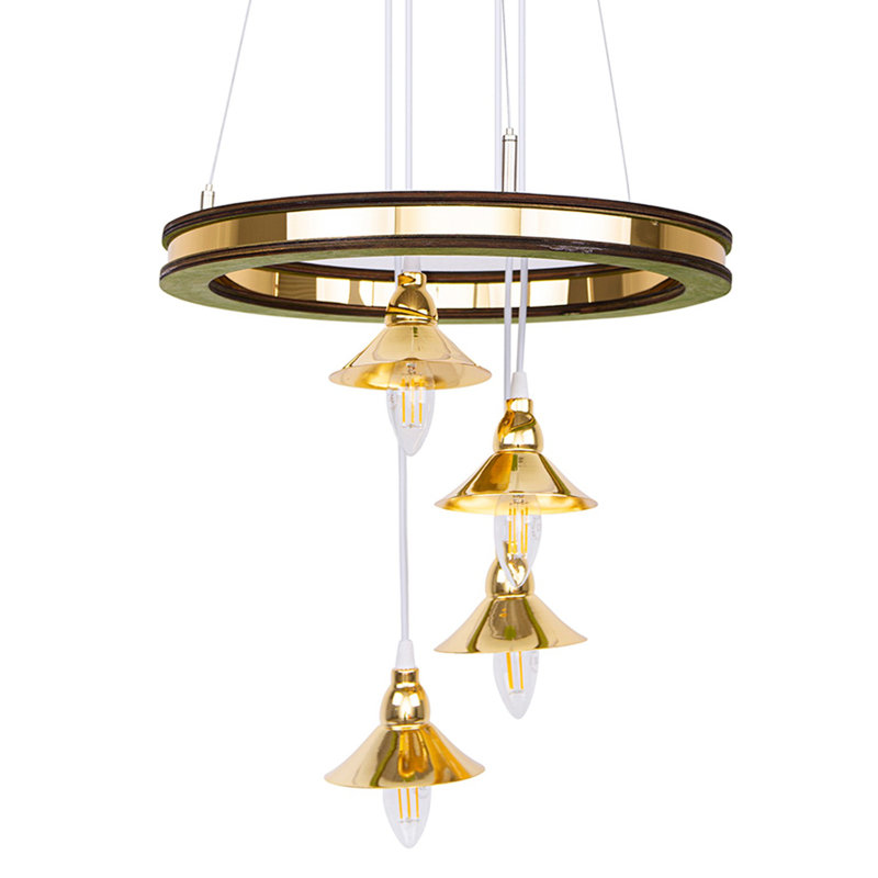 4 - Light Cluster Pendant, Light Green