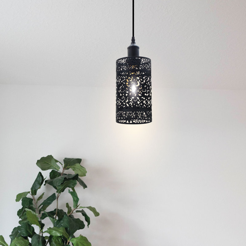 Mojica 1 - Light Single Pendant, Black