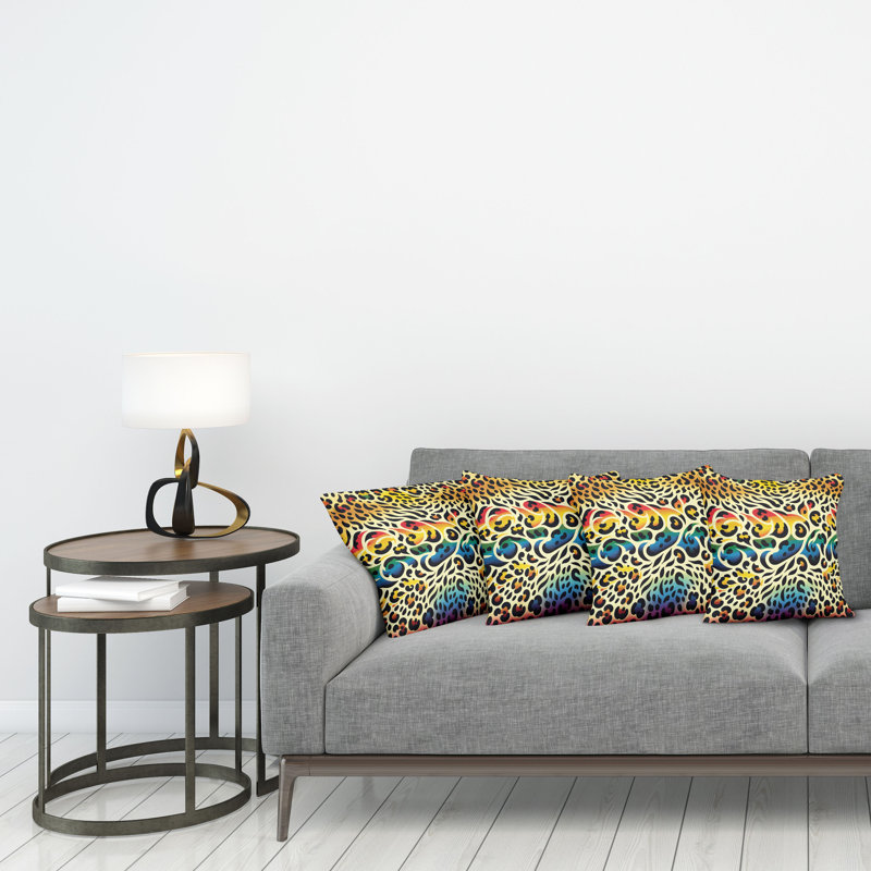 Fabric Reversible Throw Pillow, 16"H x 16"W