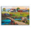 «Sweet Serenity Farm» par John Zaccheo, art mural en verre acrylique-504826815